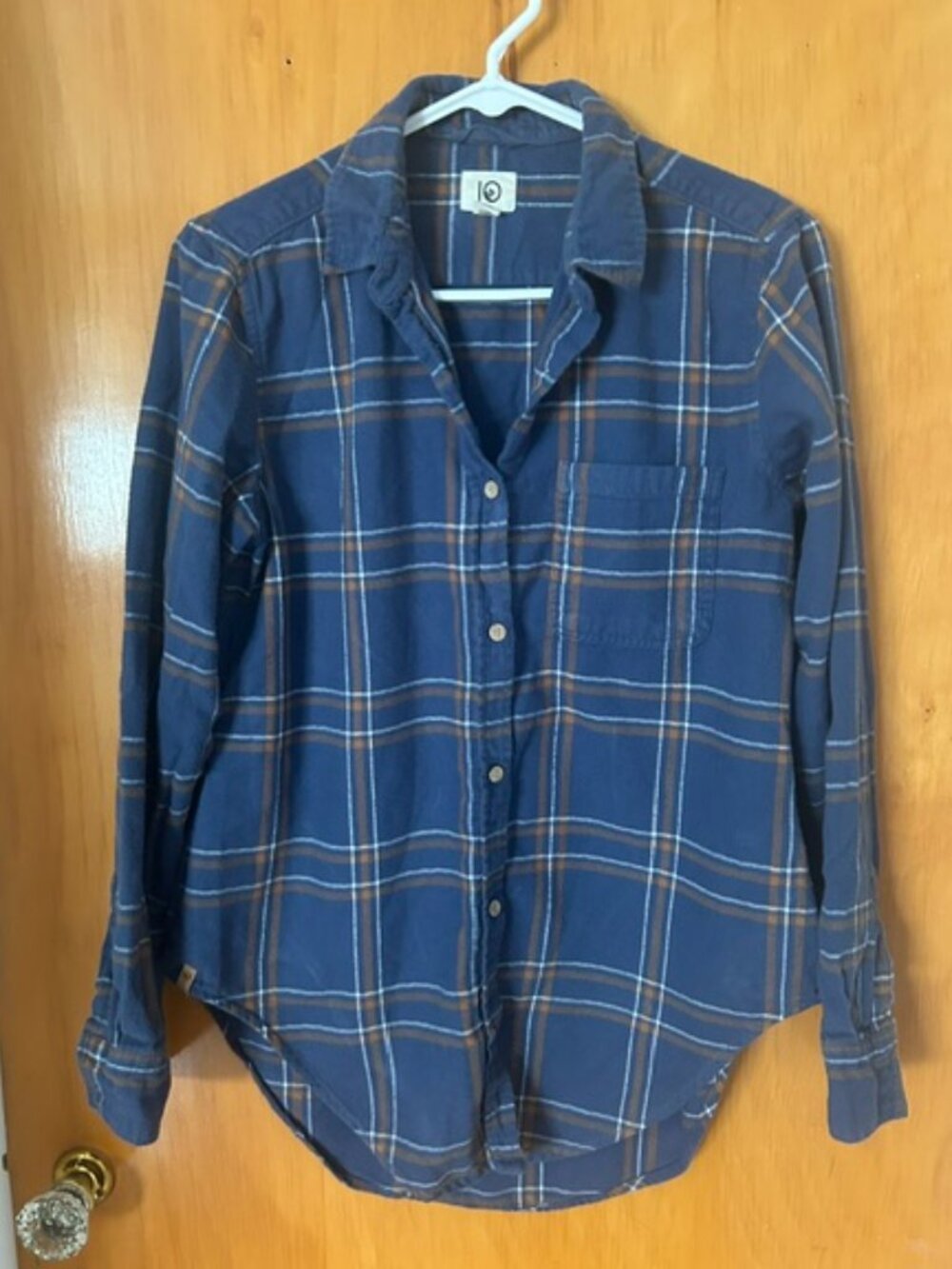 Tentree Organic Cotton Women's Small Plaid Button-Up